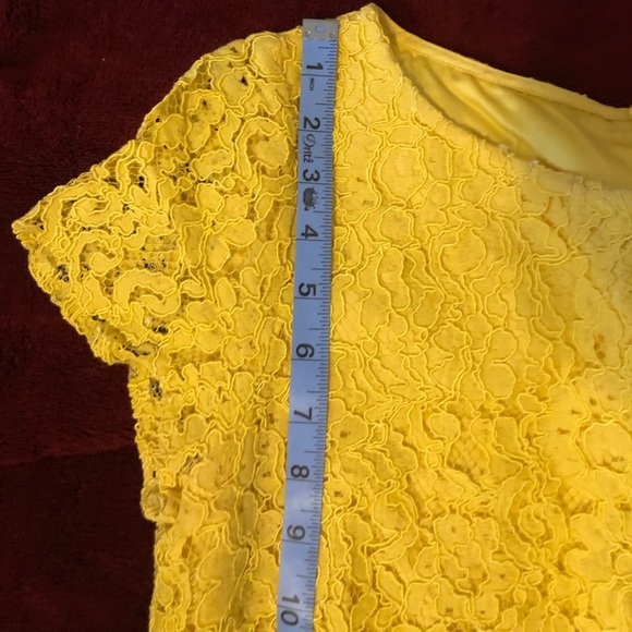 Yellow Lace Dress - Picture 7 of 12